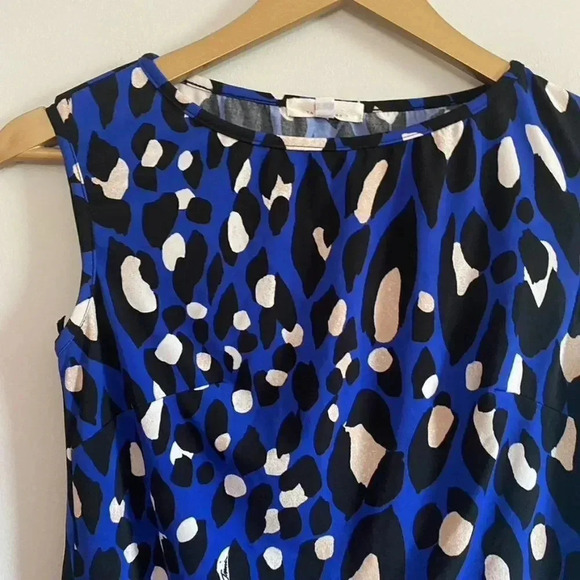 Trina Turk Blue Leopard Print Dress - Picture 4 of 13